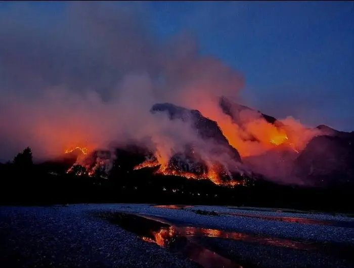 Waldbrand Tolmezzo