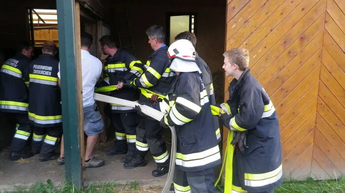 Dem raschen Einsatz von Feuerwehrleuten der FF Zweikirchen ist es zu verdanken, dass Montagabend eine Pferd nach einem Hitzeschlag gerettet werden konnte.