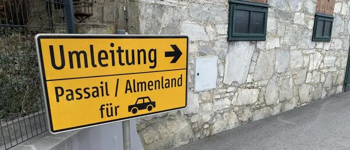 Starke Sturmböen haben auch den Bezirk Weiz im Griff, die Weizklamm ist gesperrt