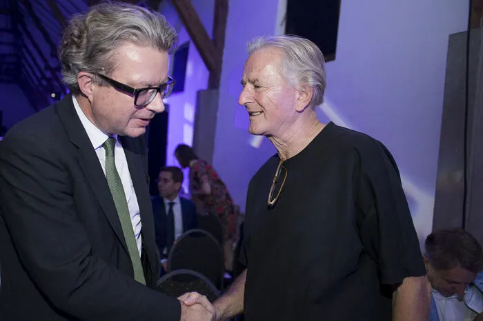 Landesrat Christopher Drexler mit Folke Tegetthoff