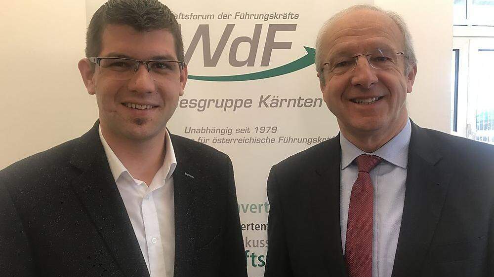 Landesrat Martin Gruber mit WdF-Präsident Hans Hueter