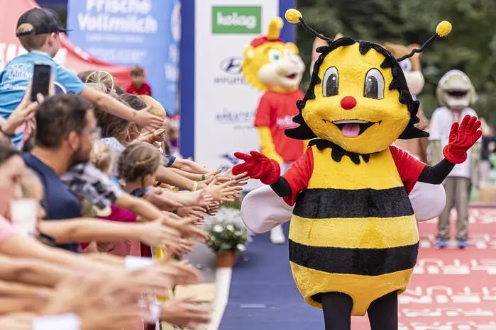 Kärnten Läuft 2025 - Maskottchenlauf Maskottchen Bambinis Bambinisprint Klagenfurt August 2025