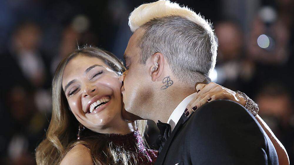 Robbie Williams mit Ehefrau Ayda Field