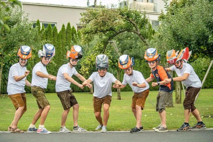 ...später stieg er auf MotoGP-Helme um.