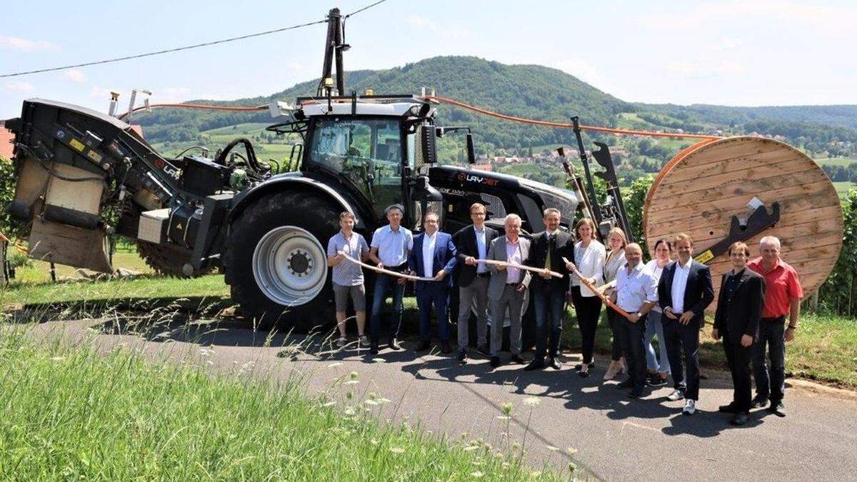 Startschuss für den Breitbandausbau in Tieschen