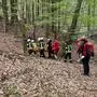 Das Unfallopfer wurde mittels Korbtrage geborgen