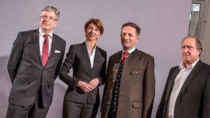 Peter Kaiser, Gaby Schaunig, Christian Benger, Rolf Holub