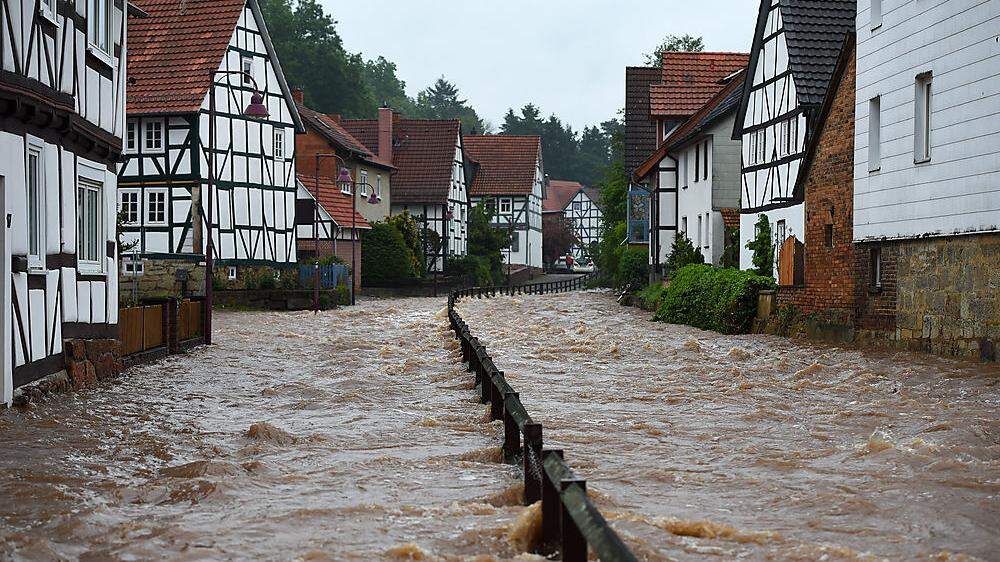 Verheerendes Hochwasser Nordhessen im Juli