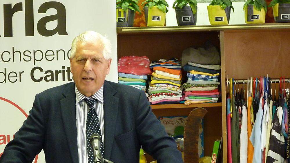 Franz Küberl eröffnete den Sachspendenmarkt der Caritas