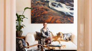 Eva Poleschinski mit Hündin Shiva