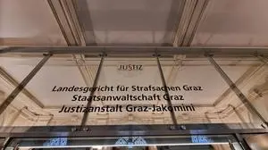 Landesgericht für Strafsachen Graz, Sujet Prozess, Verhandlung, Straflandesgericht Graz Steiermark