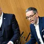 Laut Nehammer sei Kickl (r.) "kein vertrauenswürdiger Verhandlungspartner"