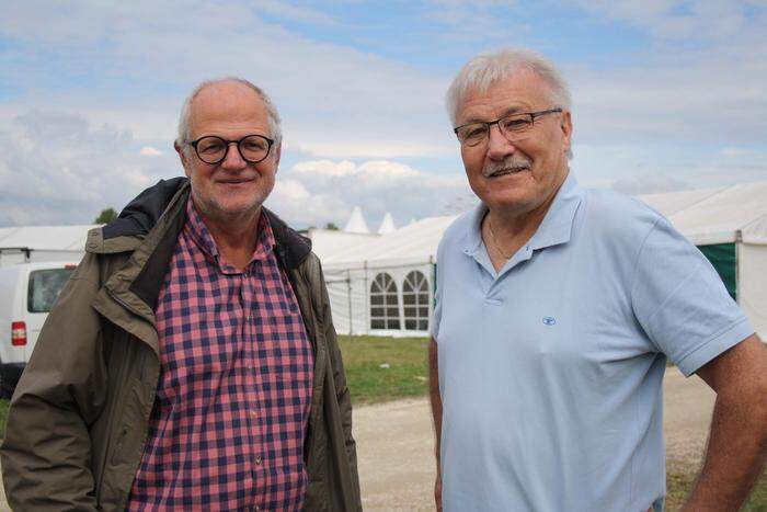 Arthur Ottowitz und Bürgermeister Stefan Visotschnig (von links) 