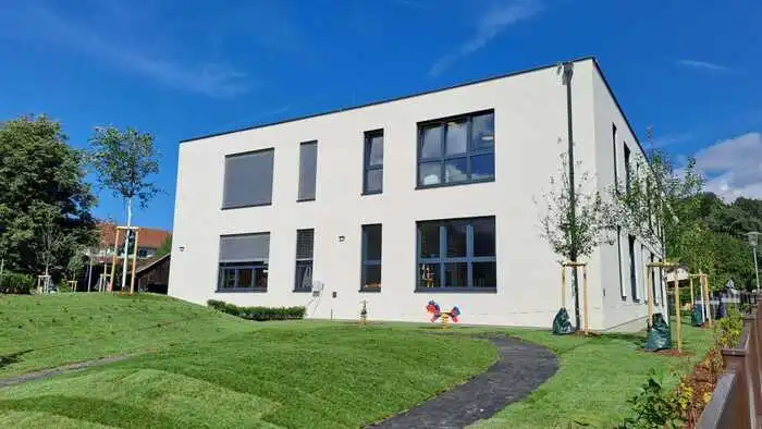 So sieht der neue Kindergarten in Bad St. Leonhard aus