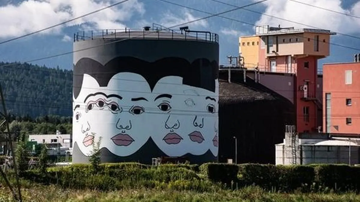 Die Kläranalge St. Agathen erstrahlt kreativ