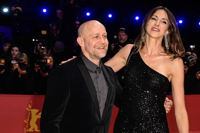 Schauspieler Jürgen Vogel und seine Kollegin Natalia Belitski.