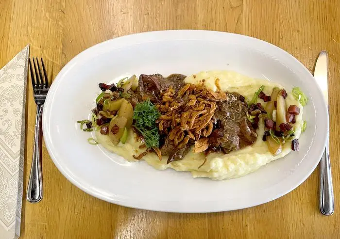 Geröstete Leber als Hauptgang