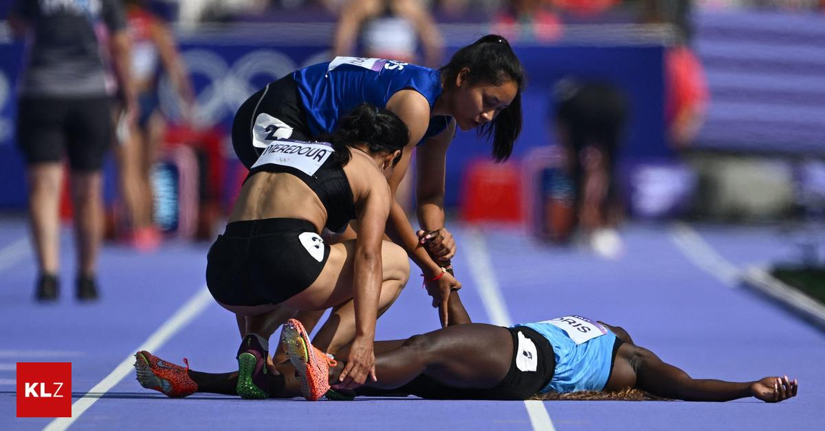 Shock at the Olympics: Swimmer collapsed on the edge of the pool ...