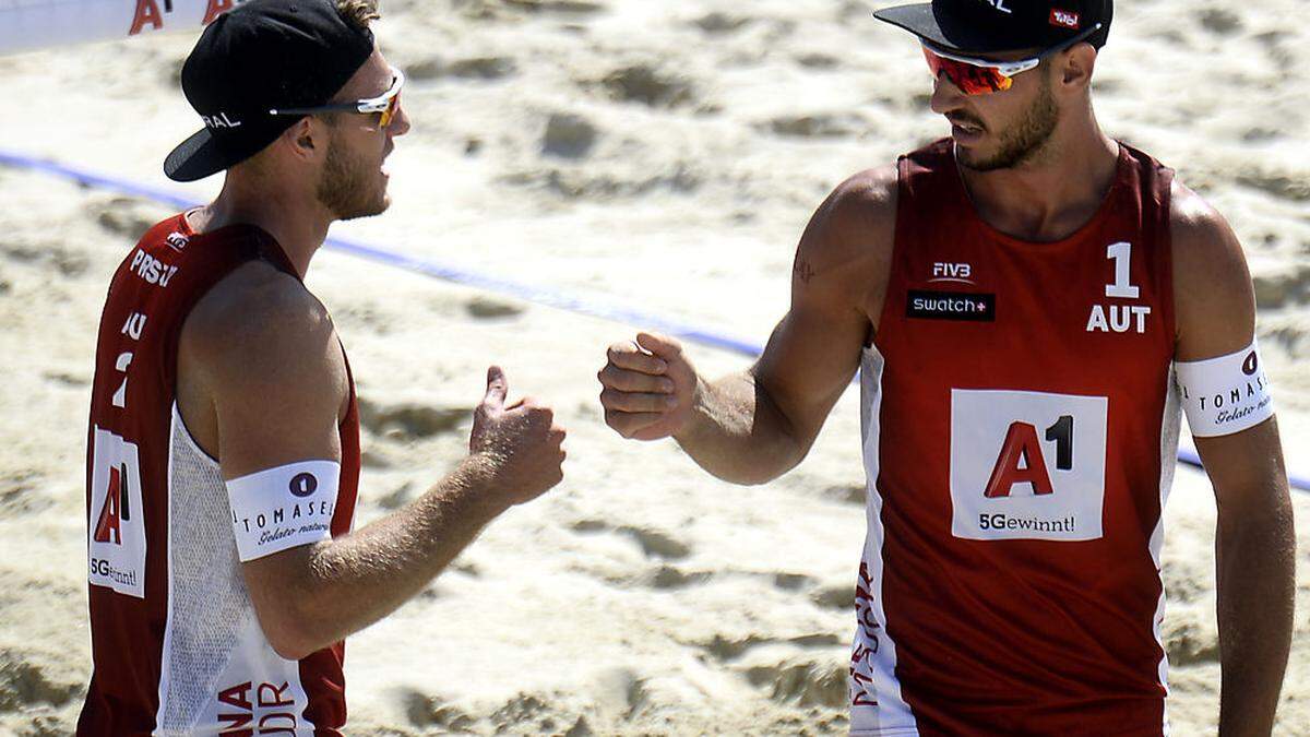 Moritz Pristauz (links) und Martin Ermarcora stehen in der Zwischenrunde