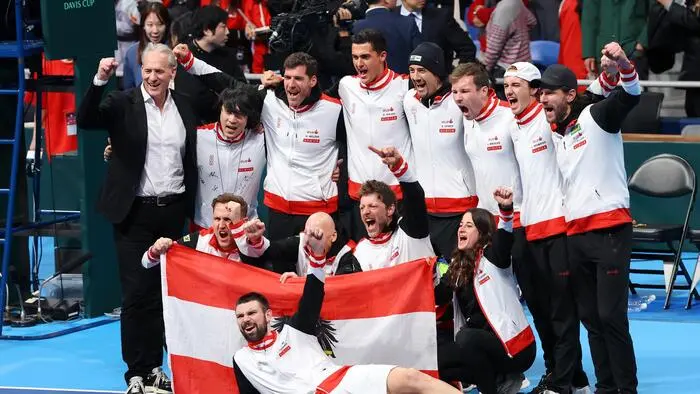 Österreichs Team qualifizierte sich im Februar mit einem 3:2 in Japan für das Play-off gegen Belgien