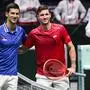 Novak Djokovic und Dennis Novak