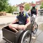 Das Team der Cargobike Roadshow machte am Gleisdorfer Hauptplatz Halt