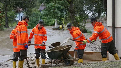 Soldaten des Bundesheeres in Afritz