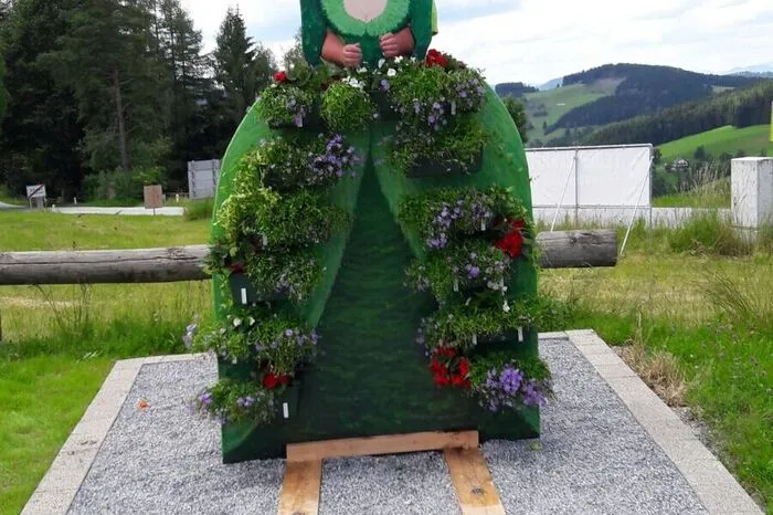Und hier die Flora mit Gesicht - sie ist ein beliebtes Fotomotiv.