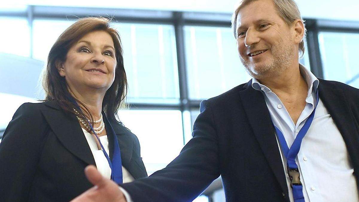 Johannes Hahn mit seiner Lebensgefährtin Susanne Riess