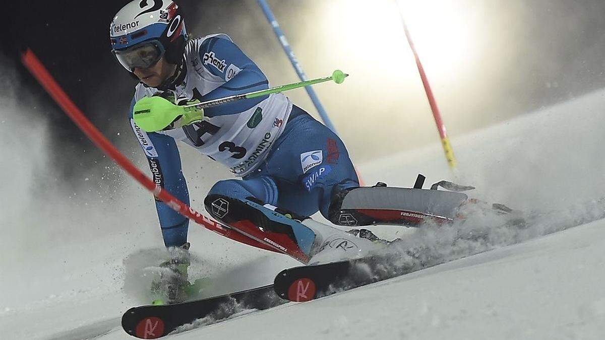 Henrik Kristoffersen führt nach dem ersten Slalom-Durchgang