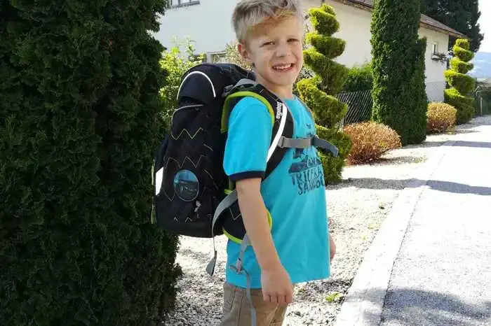 Florian Kahr ist schon voller Vorfreude auf den Schulalltag in der Volksschule Köflach.