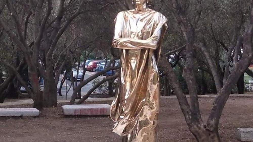 Umstritten Callas-Statue in Athen