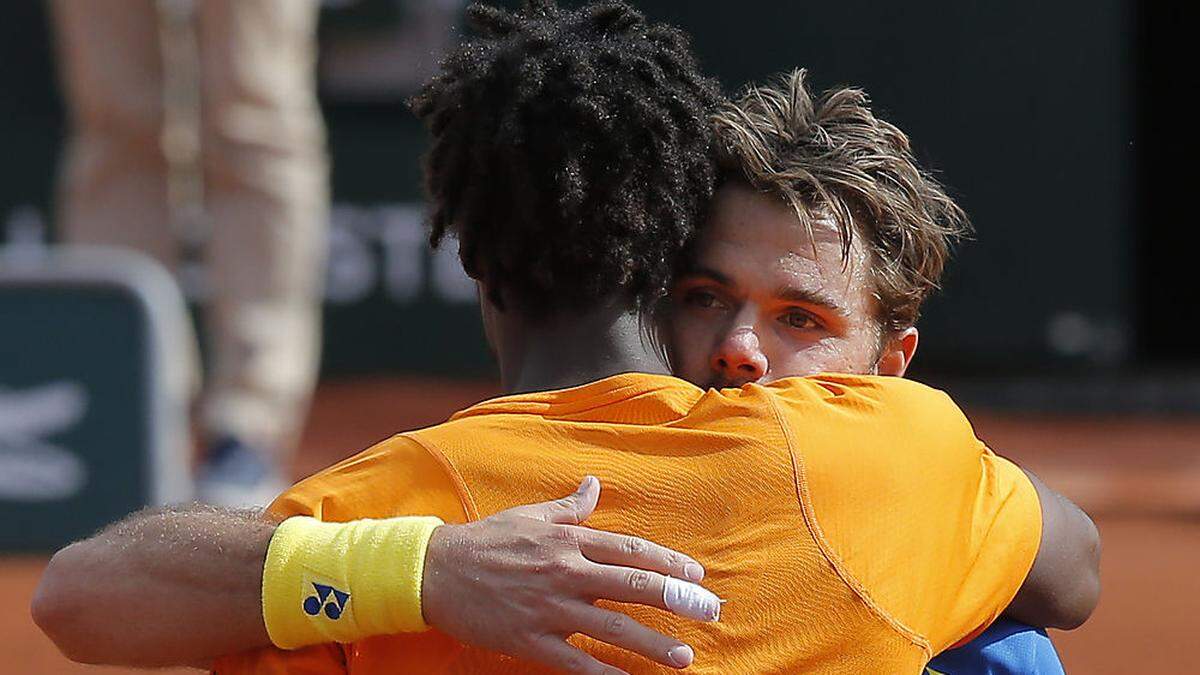 Stan Wawrinka steht nach einem Drei-Satz-Sieg gegen Gael Monfils im Viertelfinale der French Open