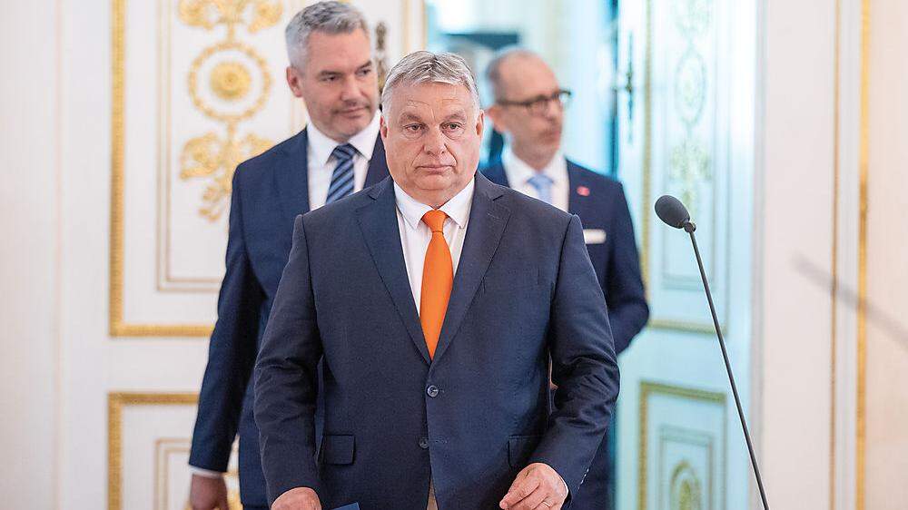  Viktor Orbán sorgte mit rassistischen Provokationen im Vorfeld seines Österreich-Besuchs für Empörung