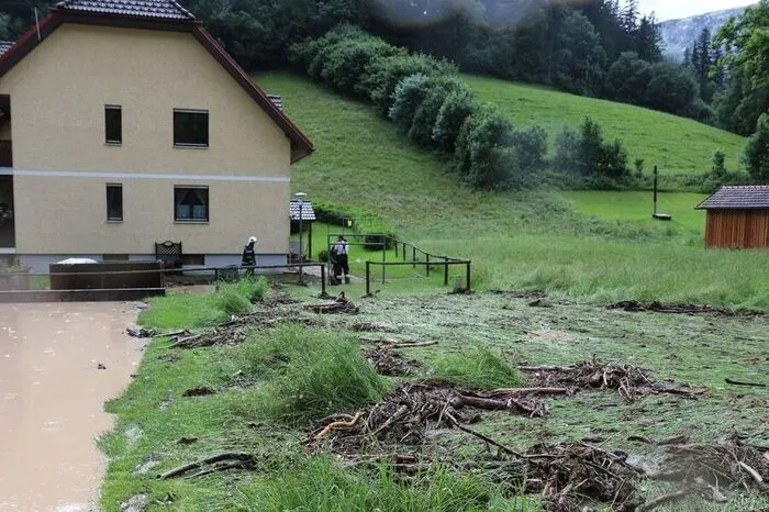 Hochwassereinsatz in Altenberg an der Rax