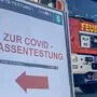 Wegweiser zu Massentest in Graz