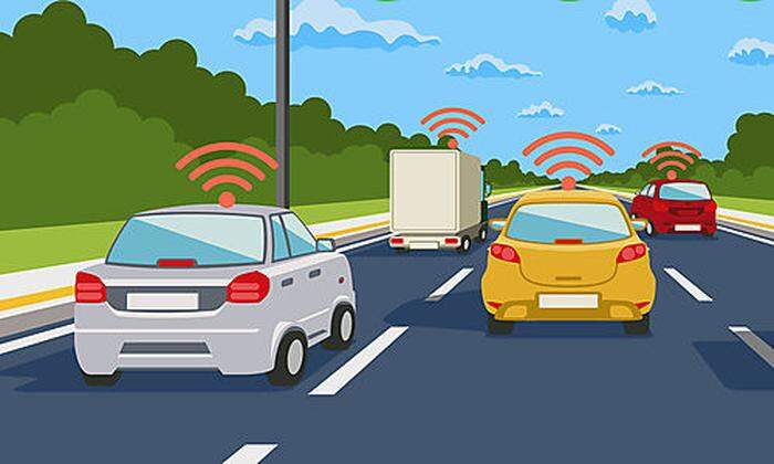 Car-to-X-Kommunikation ist ein nächster Schritt des autonomen Fahrens