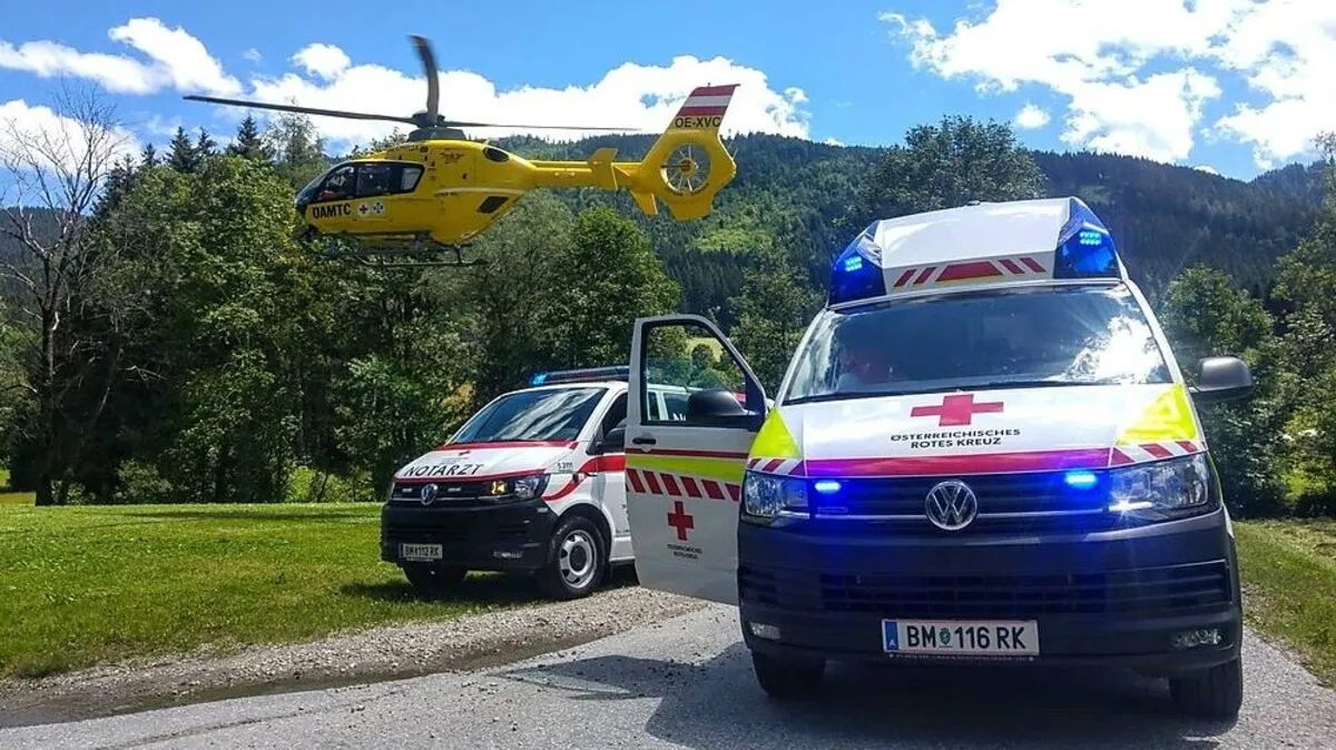 Auch der Rettungshubschrauber war im Einsatz