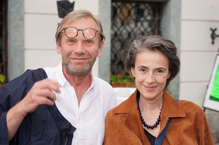 Schauspieler Reinhardt Winter mit Regisseurin Mercedes Echerer