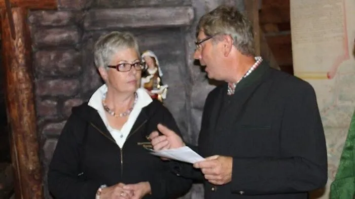 Sonja Glintschnig mit Stollenbauer Josef Lackner