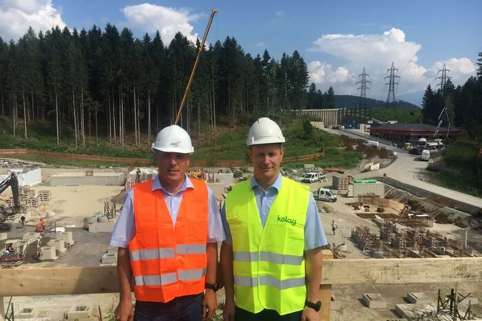Die Projektleiter Wolfgang Ranninger (APG, links) und Gernot Kowatsch (KNG)
