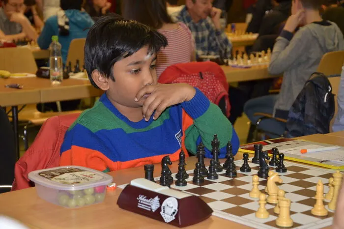 Der neunjährige Bharath Subramaniyam aus Indien ist der jüngste Teilnehmer und schon ein Weltmeister