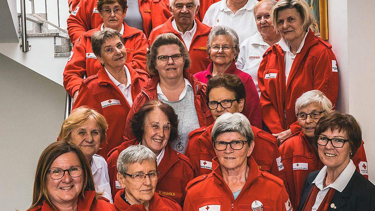 Ein Teil der guten Geister vom Besuchs- und Begleitdienst des Rotenkreuzes