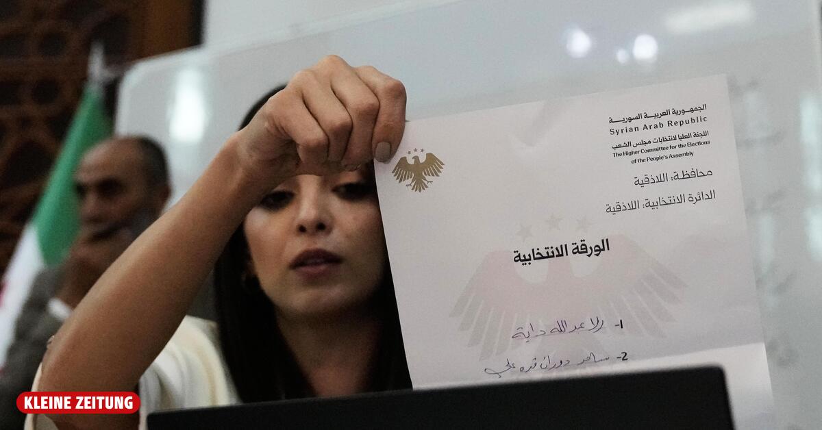 Die ersten Parlamentswahlen in Syrien begannen am Ende des Assad -Regimes