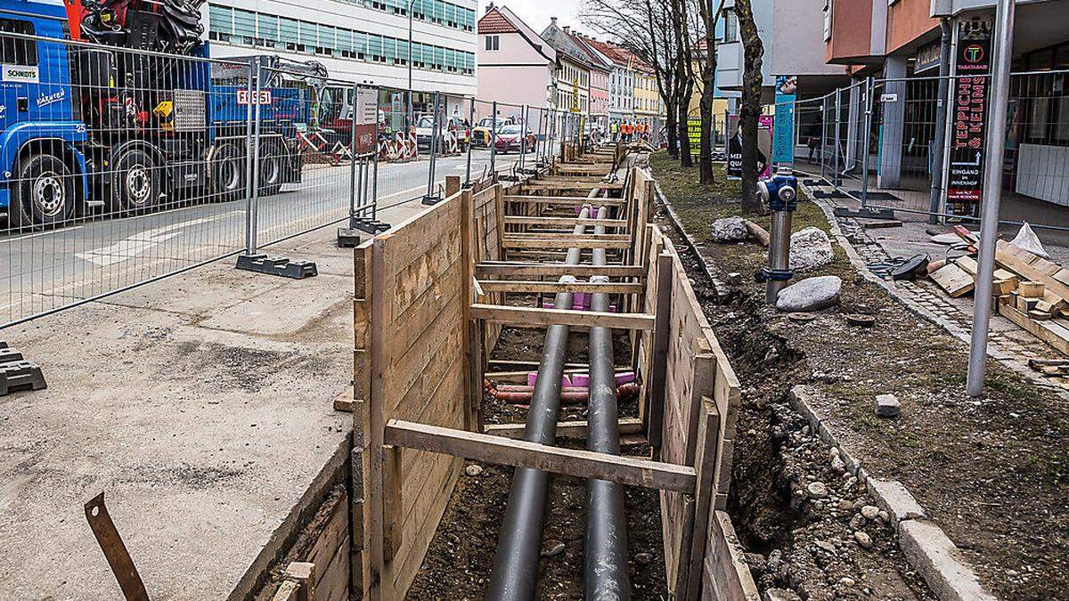 Die St. Veiter Straße wird demnächst wieder saniert