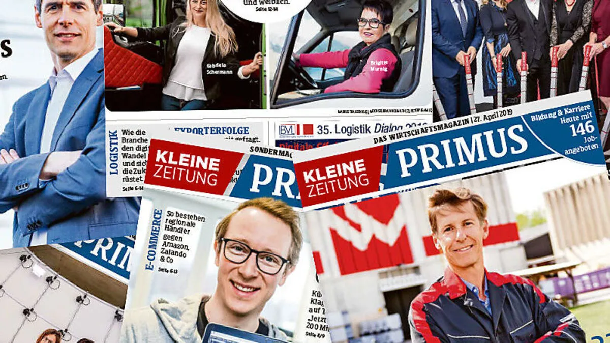 Das Wirtschaftsmagazin Primus - am Samstag in der Kleinen Zeitung