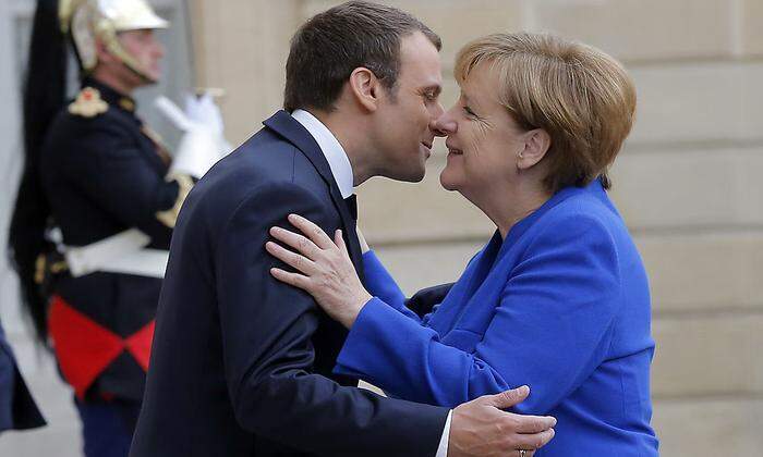 Merkel bei Macron 