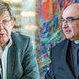 Caritas-Direktor Herbert Beiglböck und Bischof Wilhelm Krautwaschl freuen sich