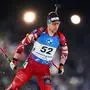 NOVE MESTO,CZECH REPUBLIC,10.FEB.24 - BIATHLON - IBU World Championships 2024,  10km sprint, men. Image shows David Komatz (AUT).
Photo: GEPA pictures/ Bildbyran/ Petter Arvidson - ATTENTION - COPYRIGHT FOR AUSTRIAN CLIENTS ONLY