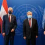 Schallenberg, Van der Bellen, Guterres, Kurz